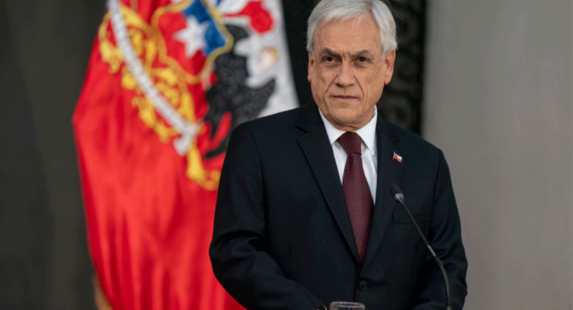 Presidente Sebastián Piñera alcanza solo el 6,6% de respaldo segun la última encuesta Pulso