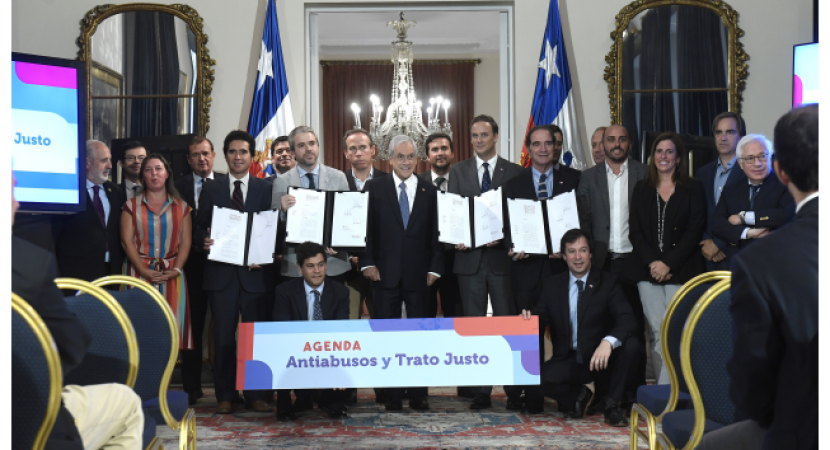 Presidente Piñera presenta proyectos de ley de Agenda Antiabusos
