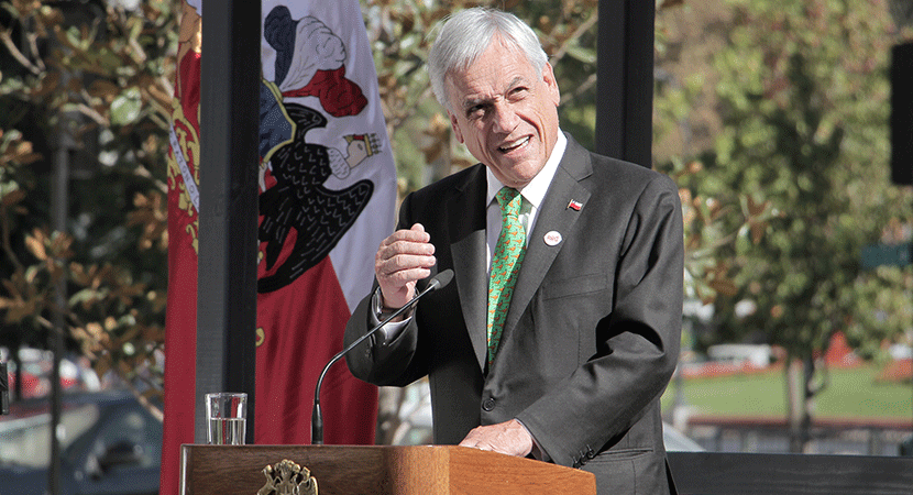 Presidente Sebastián Piñera augura mejora económica para el país durante 2021