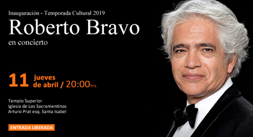 Pianista chileno Roberto Bravo ofrecerá concierto gratuito en la Iglesia Los Sacramentinos