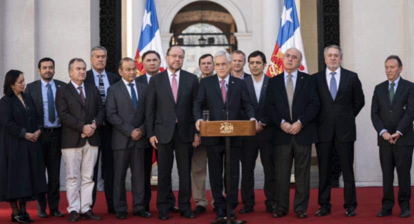 Presidente Sebastián Piñera presentó agenda legislativa para que pueblos originarios de Chile puedan vivir en paz