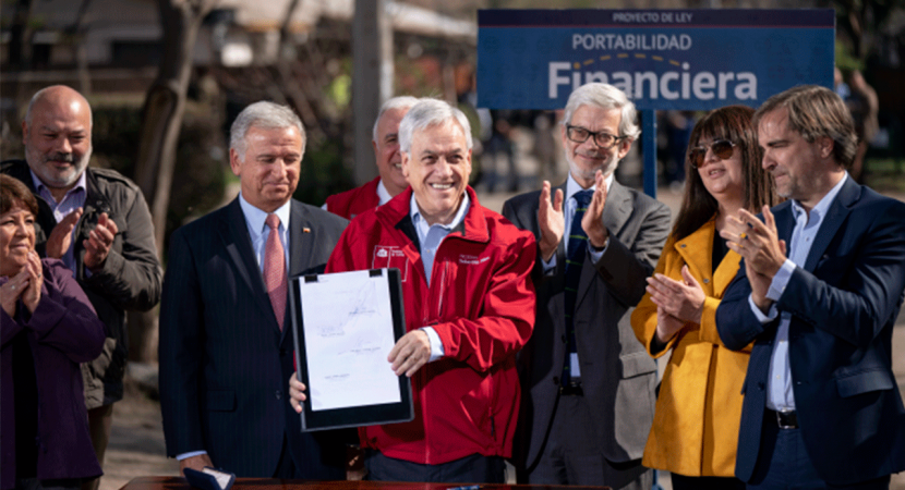 Presidente Piñera presenta proyecto de portabilidad financiera