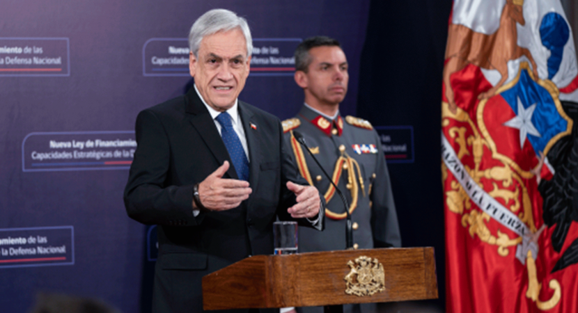 Presidente Sebastián Piñera promulga nueva ley de financiamiento de las Fuerzas Armadas que deroga la Ley del Cobre