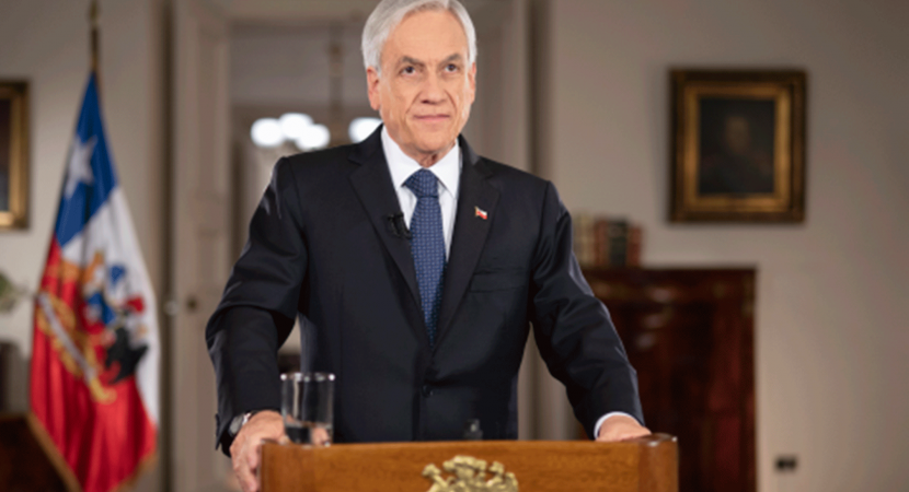 Presidente Sebastián Piñera presenta en cadena nacional la Ley de Presupuesto 2020