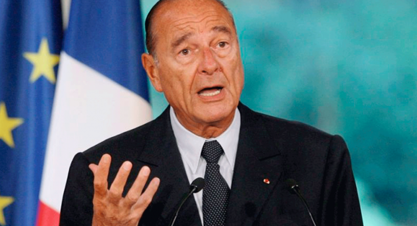 A los 86 años muere expresidente de Francia Jacques Chirac