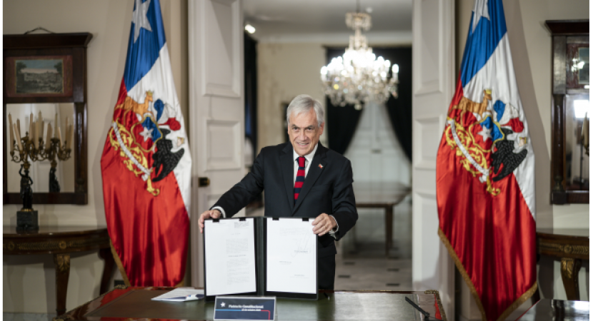 Presidente Sebastián Piñera promulga calendario electoral para el plebiscito