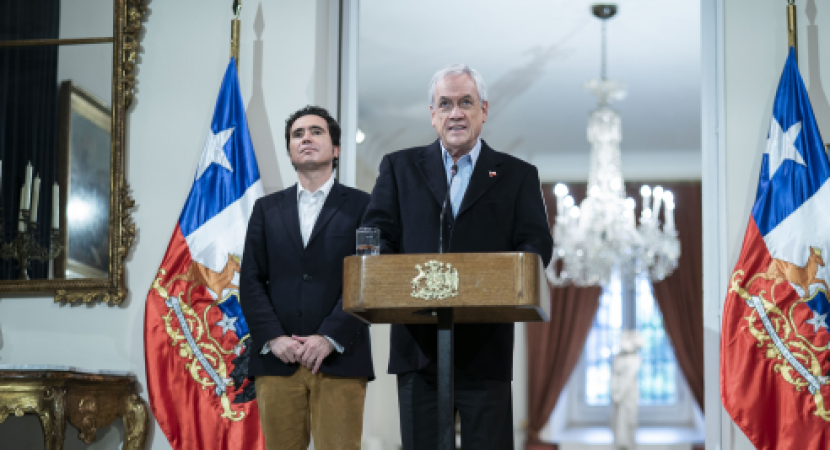 Presidente Sebastián Piñera da a conocer condiciones en que la banca entregará créditos con garantías estatales