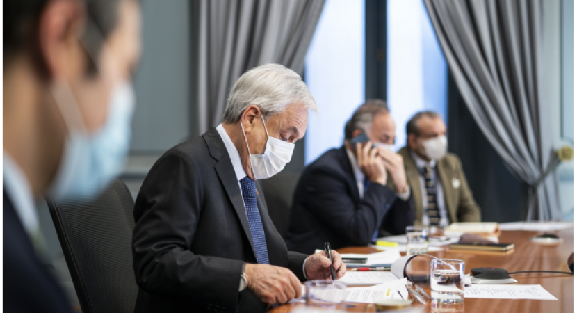 Presidente Sebastián Piñera participa por videoconferencia en cumbre de Jefes de Estado del Mercosur