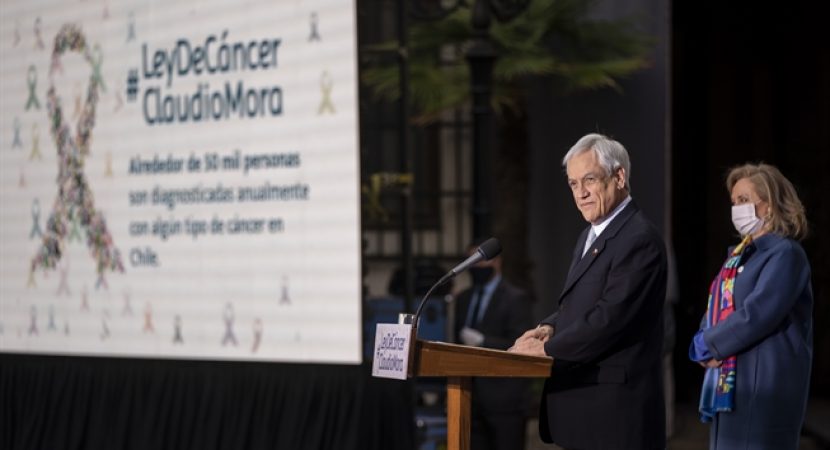 Presidente Sebastián Piñera promulga Ley Nacional del Cáncer