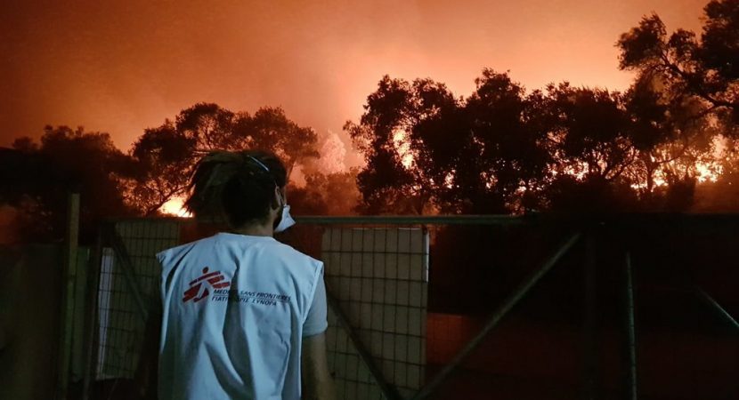 Incendio deja a cerca de 13 mil refugiados sin albergue en Grecia