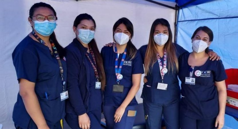 Estudiantes de Enfermería de la Ucentral participan en histórica vacunación contra el COVID-19