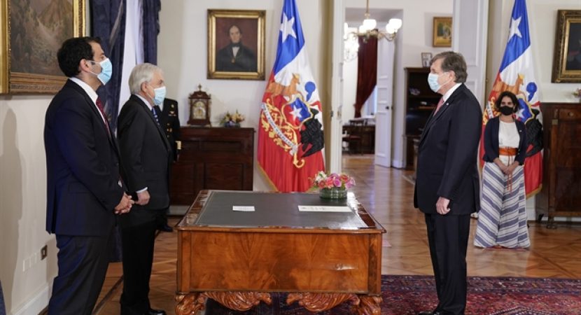 Presidente Sebastián Piñera nombra a Patricio Melero como nuevo Ministro del Trabajo y Previsión Social