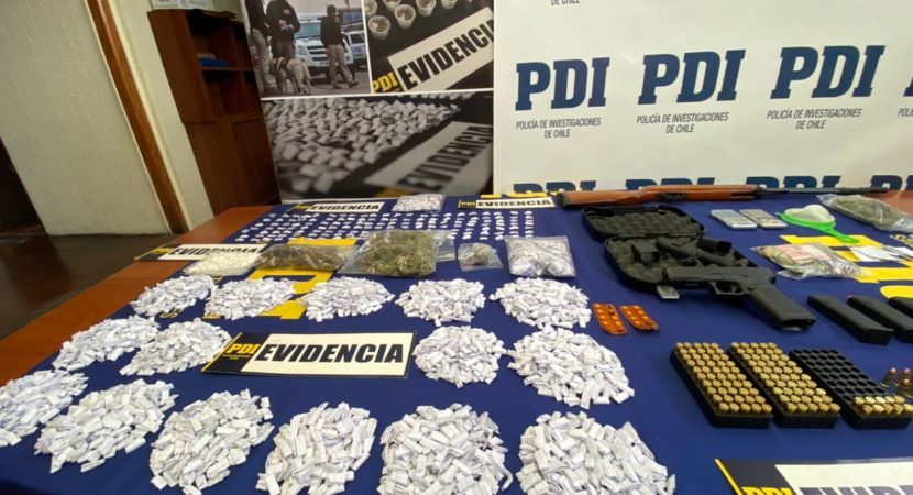 PDI detiene a 5 personas que traficaban droga en la Región Metropolitana