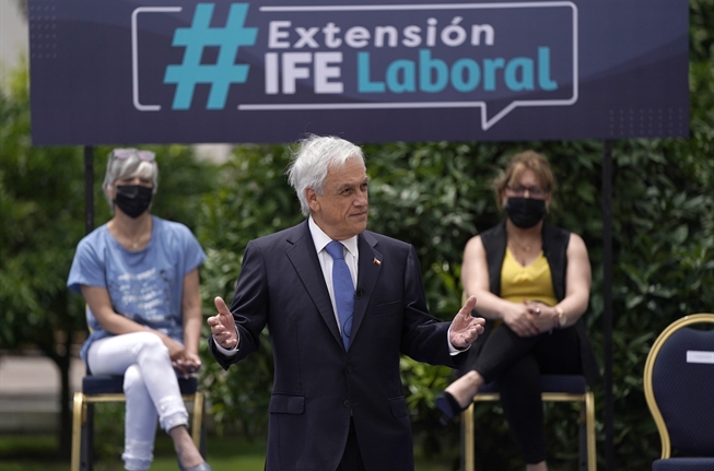 Presidente Sebastián Piñera anuncia extensión del IFE Laboral