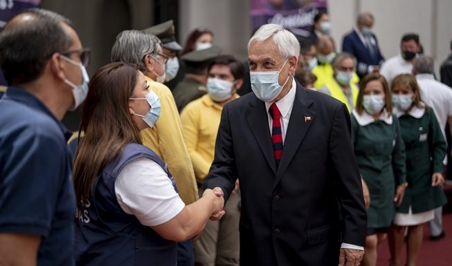 Presidente Piñera encabeza reconocimiento a héroes de la pandemia y realiza balance de medidas que permitieron enfrentar el Covid-19