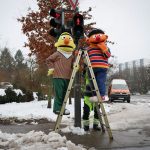 Personajes de serie «Plaza Sésamo» regulan el tráfico en Hamburgo