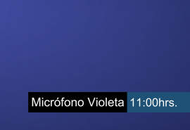 Micrófono Violeta 9/10/2026