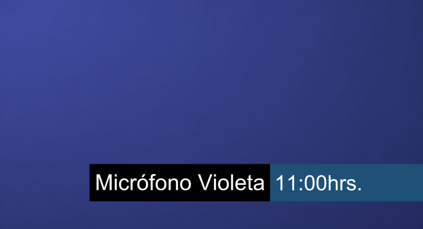 Micrófono Violeta
