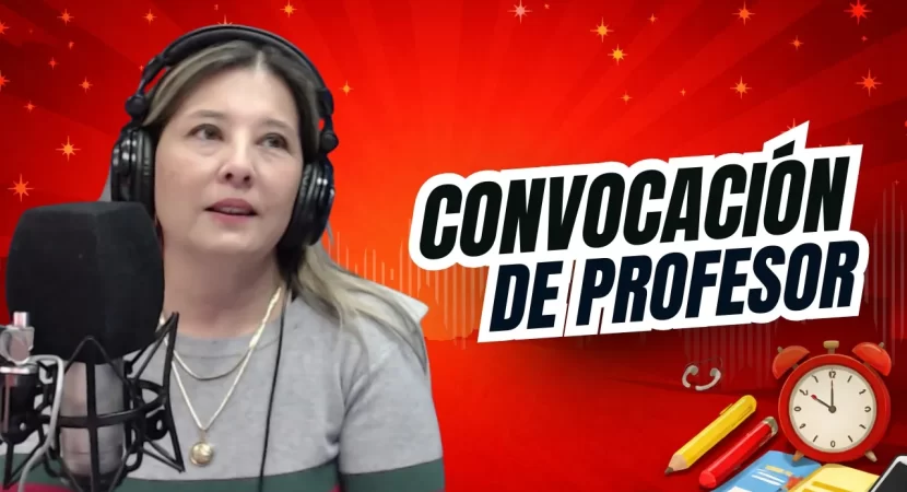 Convocación de Profesor  || Formación docente || 6 de mayo 2026