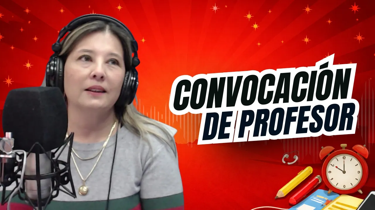 Convocación de Profesor  || Formación docente || 6 de mayo 2026
